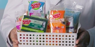 キッチンスポンジのサイエンスに関する実験動画を公開
